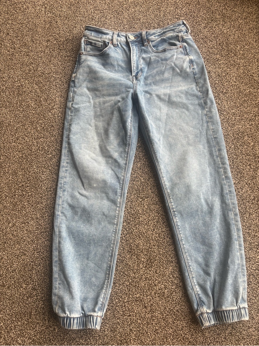 American Eagle Outfitters Light Blue Relaxed Denim Joggers
